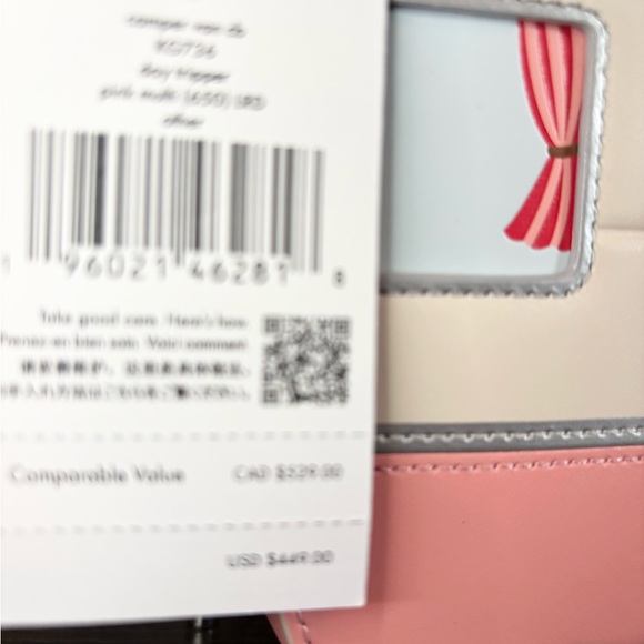 Kate Spade Rare Pink and White Camper Crossbody Bag - Picture 6 of 11